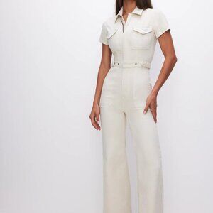 NWT Good American Fit For Success Palazzo Jumpsuit